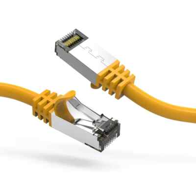 4Ft CAT8 S/FTP Ethernet Network Cable Yellow 26AWG