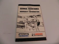 Vintage Mercury O.B. Owners Service Assistance/Warranty Info Manual P#90-816211