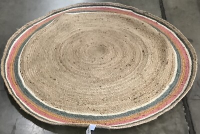 FUCHS / BEIGE 5'-0'' x 5'-0'' Broken Thread Rug Reduced Price 1172674688 NF806R-5R
