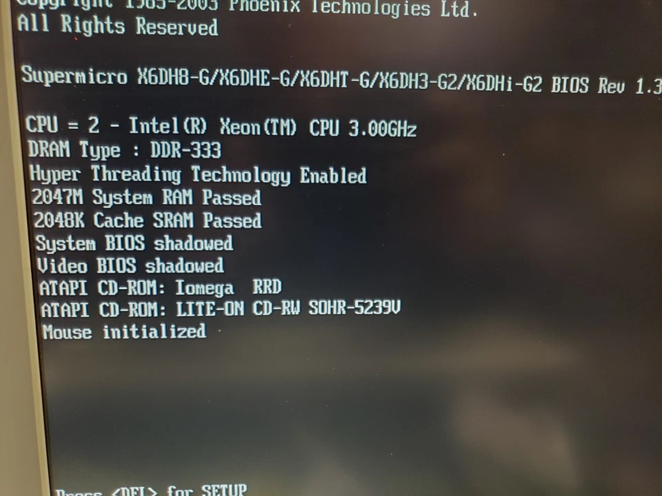 SuperMicro X6DHT-G Dual Socket Industrial Server Motherboard Xeon 3.0GHz 2GB - Image 3 of 4