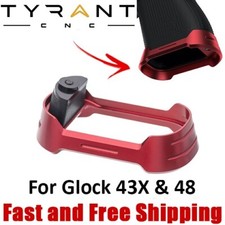 Tyrant CNC Aluminum Flared Magwell for Glock 43X /48 G43X, G48 - Red