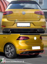 ESTRATTORE PARAURTI DIFFUSORE POSTERIORE TERMINALI OVALI R-LINE PER VW GOLF 7.5-