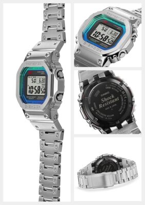 Casio G-SHOCK GMW-B5000PC-1JF Rainbow Silver Digital Bluetooth Men