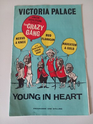 Vintage The Crazy Gang Young in Heart Programm Victoria Palace Theater 1960 