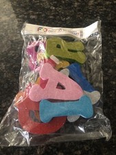 5 Inch Glittery Foam   Happy Birthday  Letters