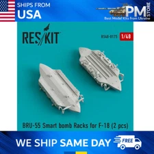 Reskit RS48-0175 BRU-55 Smart bomb Racks for F-18 (2 pcs) scale kit 1/48