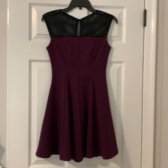 Juniors Aqua Purple & Black, Fit & Flare S-small dress excellent condition  | eBay