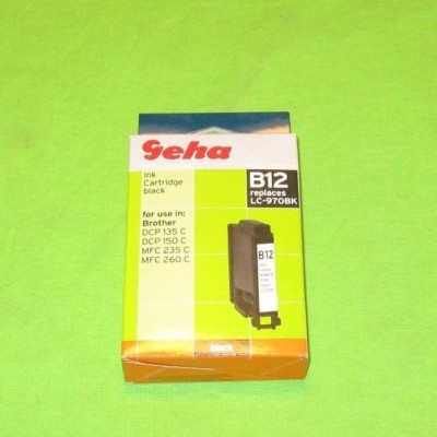Geha 044801 ink cartridge B12 black for Brother
