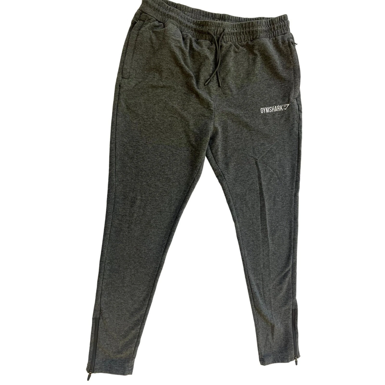 gymshark ankle zip mid rise tapered activewear sweatpants