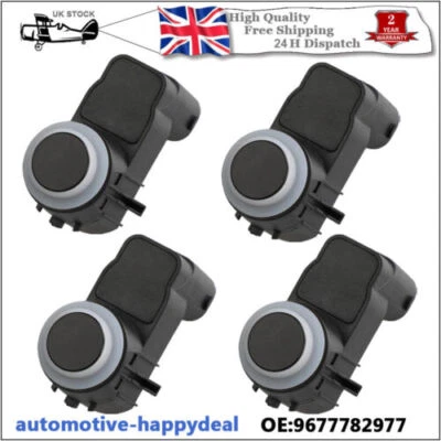 4X PDC Parking Sensor For Citroen DS3, C3, Peugeot 3008, 5008 9677782977 - Image 1 of 4