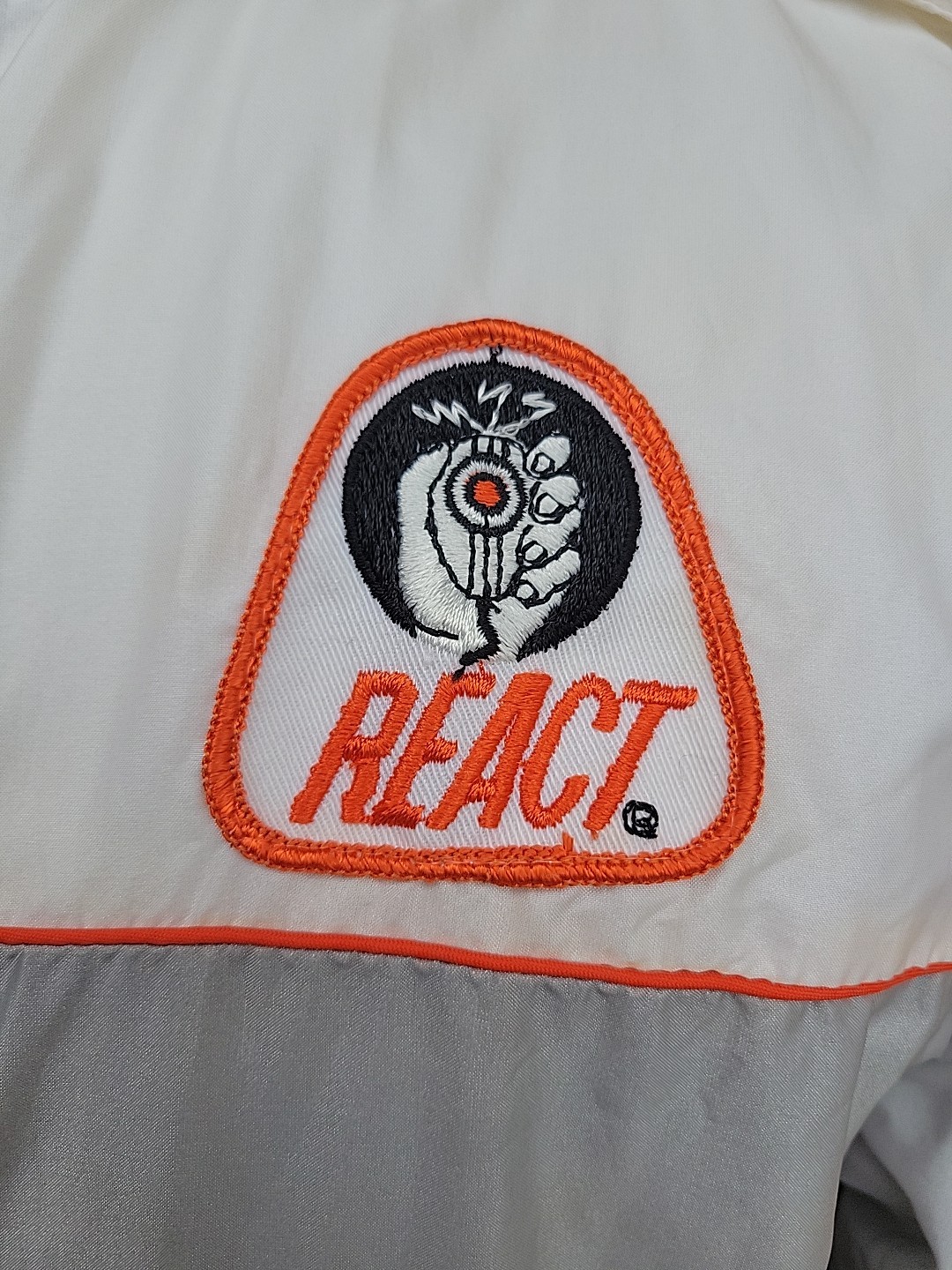 REACT CB Radio Patch Racing Windbreaker Bomber Ja… - image 6