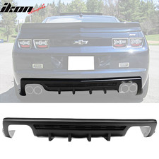 Fit 10-13 Camaro Zl1 Only Rear Bumper Lip Diffuser Ikon Style Shark Fins Pp