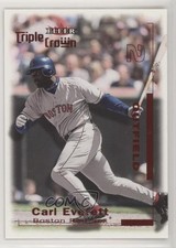 2001 Fleer Triple Crown Batting Average Red 275/300 Carl Everett #58 1h1