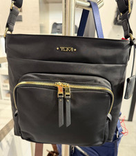 NEW Tumi Voyageur SHEA 10.25  Nylon Crossbody Shoulder Bag - BLACK with GOLD