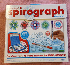   The Original Spirograph Deluxe Set 45 Pcs in Carrying Case Kids Arts Toy NEW