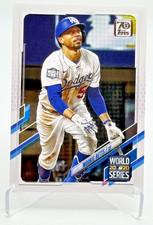 Mookie Betts 2021 Topps Series One 1 Base 2020 World Series Highlights #15