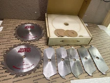 Vintage SYSTI MATIC Fine Dado Saw Blade Set Precision Cutting 22 Tooth 8”