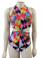 MARA HOFFMAN women's geometric one piece swimsuit Size S/M New