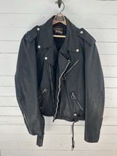 Vintage Esprit Motorcycle Black Leather Jacke...