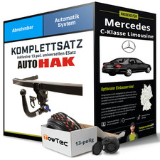 Für MERCEDES C-Klasse Limo. W203 Anhängerkupplung abnehmbar +eSatz 13pol uni 00- Für MERCEDES C-Klasse Limo. W203 Anhängerkupplung abnehmbar +eSatz 13pol uni 00-