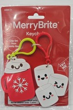 MerryBrite Hot Cocoa Mug & 3-Marshmallows Flashing Keychain/Clip-ons Multicolor