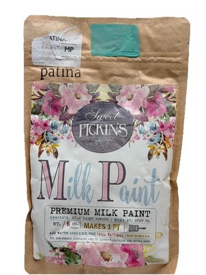 NEW Sweet Pickins Milk Paint PATINA Green 6 Oz Makes 1 Pint when added to water