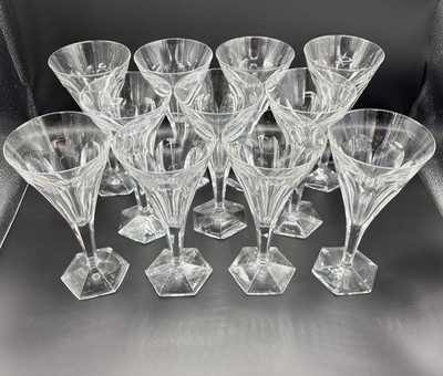 Val Saint Lambert Hafnia Crystal Glasses Art Deco Primavera (11 available)