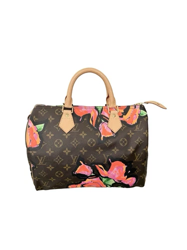 LOUIS VUITTON（LV） Louis Vuitton Stephen Spro Speedy 30 Graffiti Rose Monogram Rosa Marrone