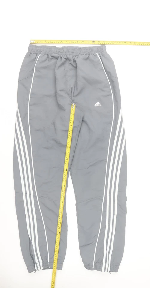 adidas Men Grey Regular Fit Lightweight Joggers with Ankle Zips - Image 2 of 4