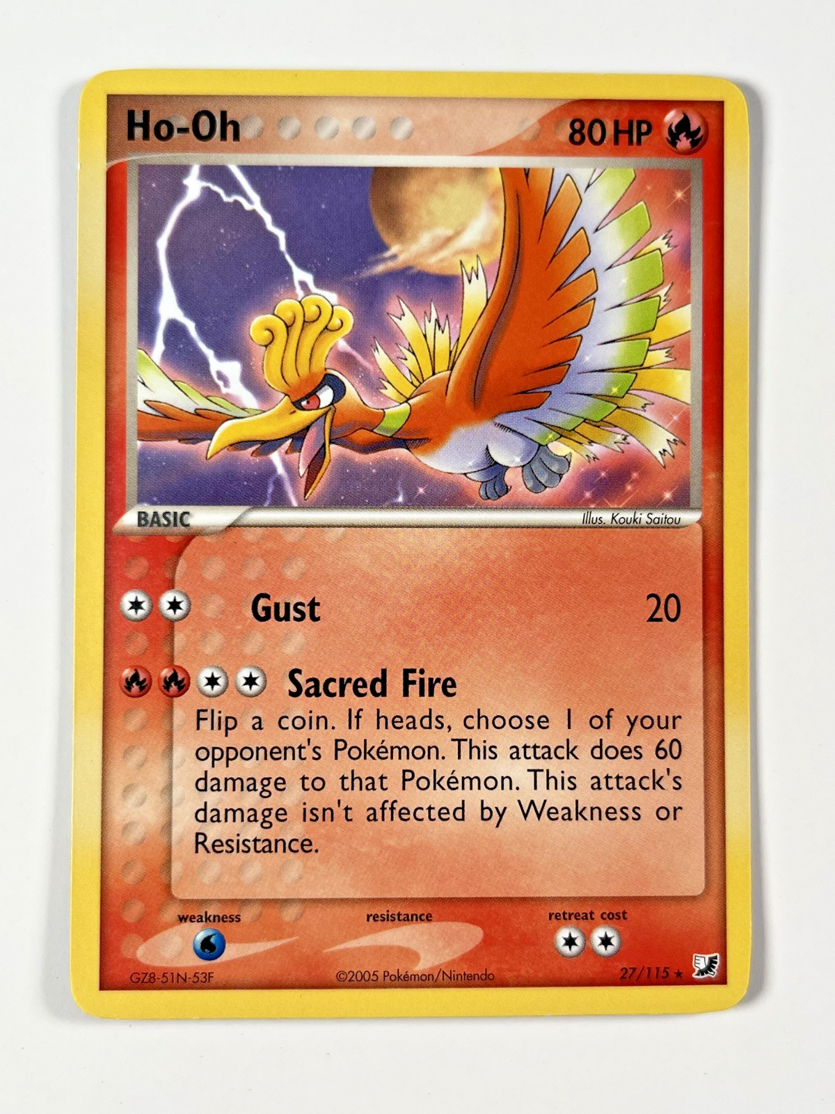 Pokemon 2005 Ho-Oh Rare 27/115 MP