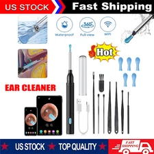 Household Visual Ear Scoop Ear Wax Remova Ear Wax Remover Tool with 8 Ear Set US