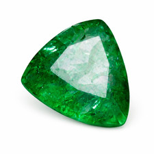 Exclusive Green EMERALD Muzo Natural 8 Ct CERTIFIED Loose Gemstone Trillion Cut