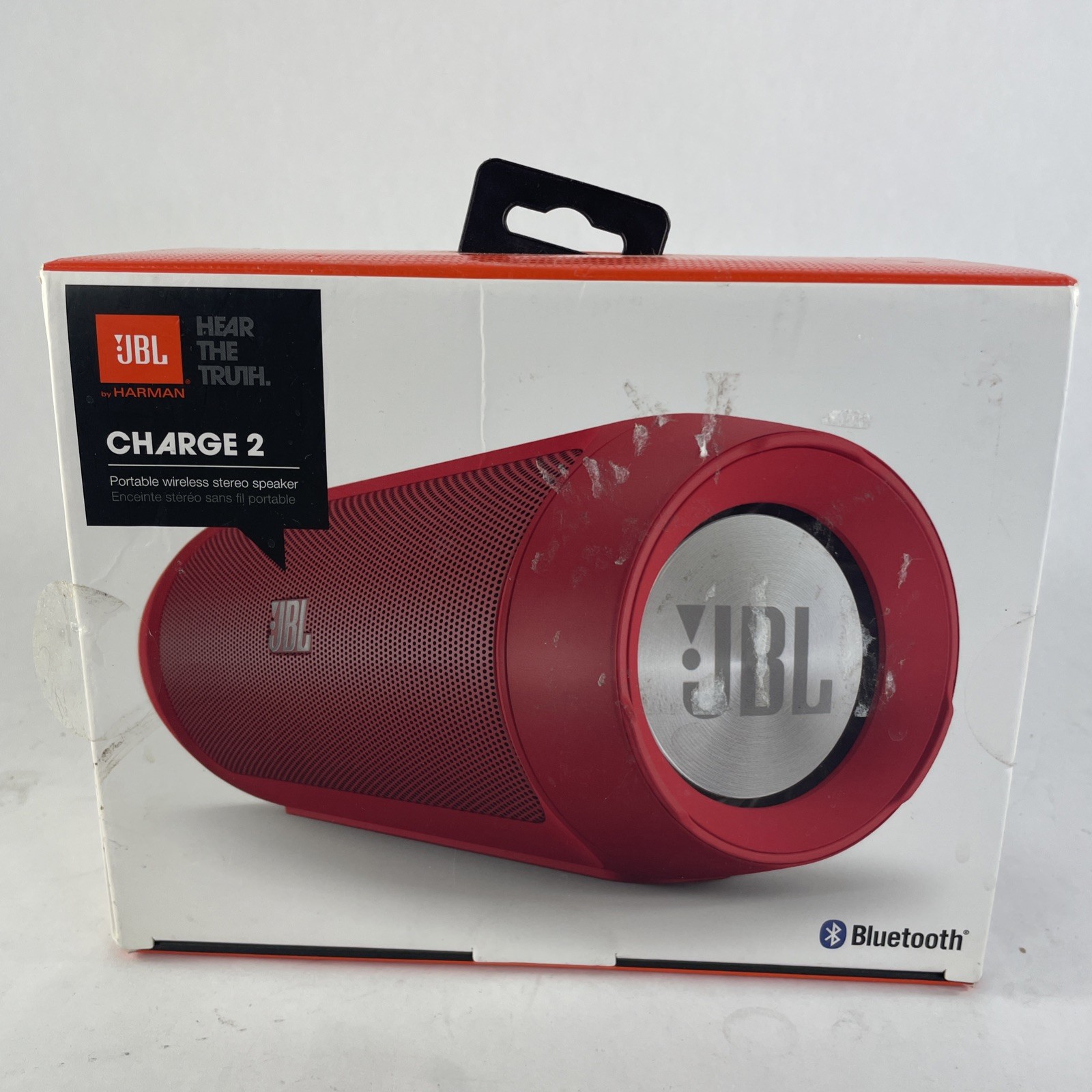 GENUINE JBL Charge 2 Portable Bluetooth Speaker / RED CIB