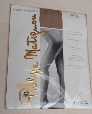 Philippe Matignon Strumpfhose fein glänzend 20 DEN Gr. 2 Honig neu verpackt