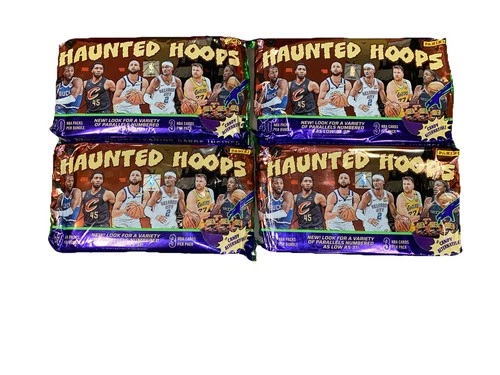 4x 2024-25 Panini Haunted Hoops Halloween NBA Basketball Bundle with 40 Packs