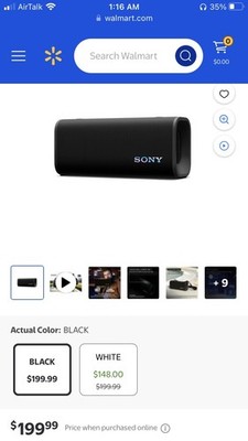Sony ULT FIELD 3 Bluetooth Wireless Speaker - SRS-ULT30/B