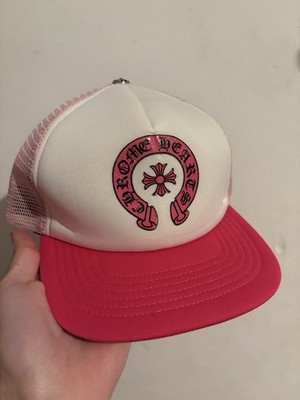 Chrome Hearts Pink Horseshoe Trucker Hat
