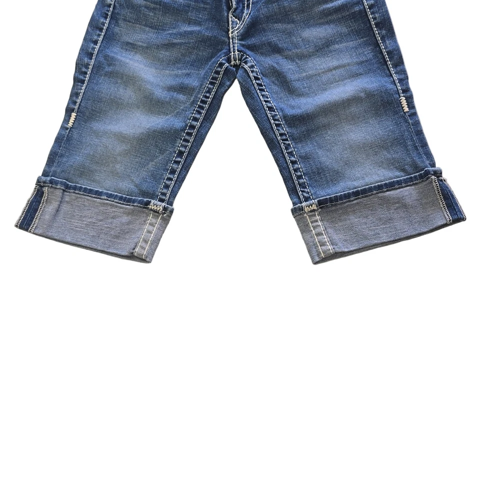 Pantalones cortos de jean True Religion vintage 3/4 - talla 28 Foto 3 de 4