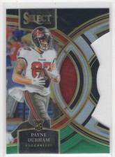 #155 Payne Durham 2023 Select Black and Green Prizm Die Cut RC Tampa Bay