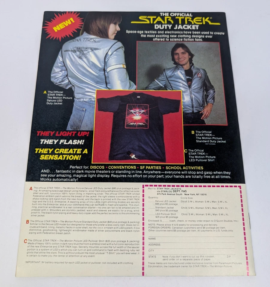 FANGORIA magazine #5 THE FOG / SATURN 3 / STAR COMMAND (1980) - Image 2 of 2