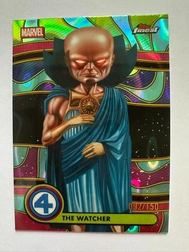 2026 Topps Marvel Finest The Fantastic Four The Watcher BL-098 Black 092/150