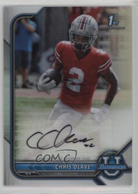 2021-22 Bowman U Bowman Chrome Prospect Auto Chris Olave #BCPA-CO Auto 09an