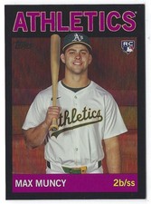 Max Muncy RC 2025 Topps Archives Black Foilboard #98 NRMT+ Athletics