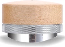 KNODOS Espresso Distribution Tool 58mm Maple Coffee Distributor Leveler