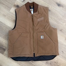 VTG Carhartt V01 Brown Canvas Arctic Vest XL - Made In USA Dana Spicer Gorpcore