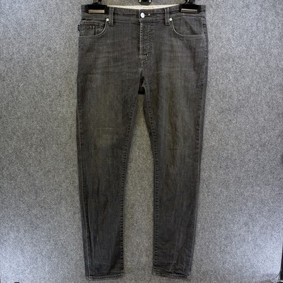 Sartoria Tramarossa Leonardo Herren Jeans Grau Größe 35 Made In Italy