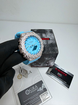 Casio G-Shock GA-2100 Custom Iced Out Moissanite | Full Set