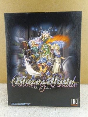 Blaze & Blade Eternal Quest PC Big Box RPG 1999 THQ Complete English German CIB