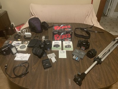 Canon DSLR Kit   Rebel T4i (Low Shutter) + Extra Camera + Lenses & Accessories
