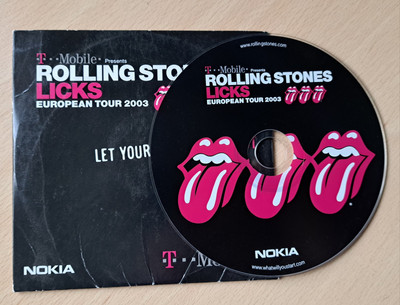ROLLING STONES LICKS European Tour 2003. CD ROM. Nokia / T Mobile Disc. vintage.